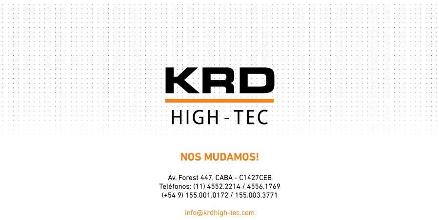 NOS MUDAMOS! por consultas contáctenos a info@krdhigh-tec.com