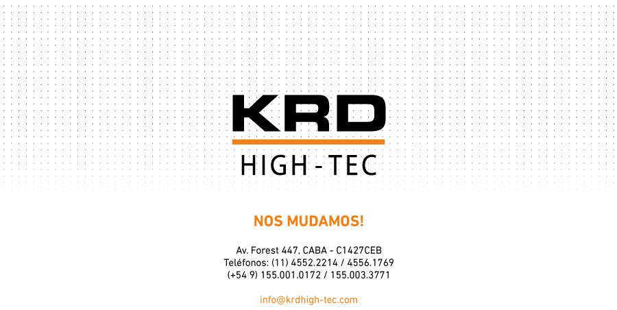 NOS MUDAMOS! por consultas contáctenos a info@krdhigh-tec.com